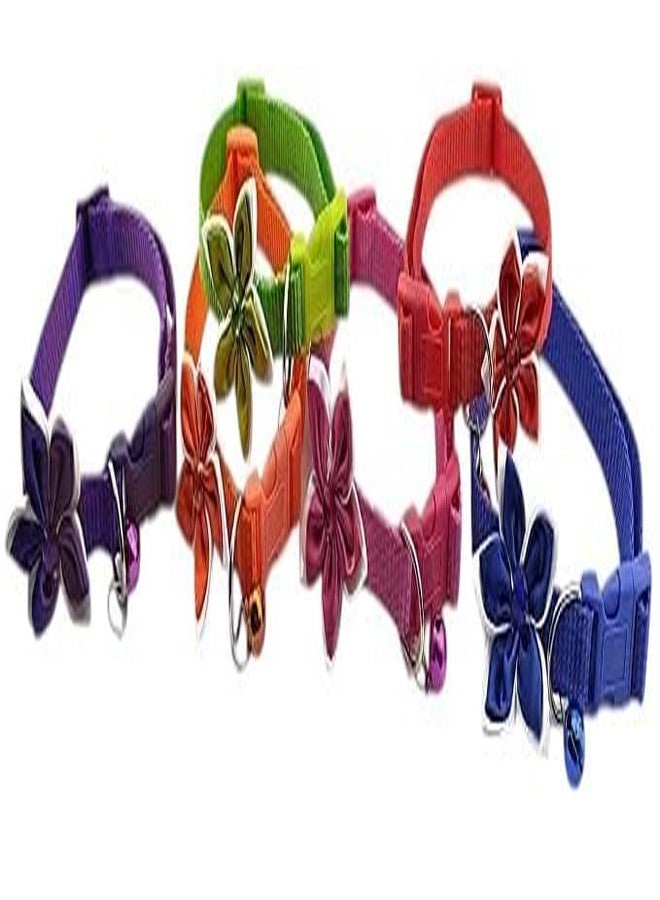 KittuPet مجموعة كيتو بيت من 3 قطع من أطواق بتصميم زهور، قابلة للعكس، تفاعلية، مناسبة للقطط والجراء والكلاب، مقاس 10 مم، لون عشوائي - Image 4